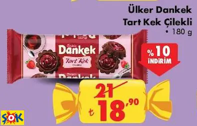ÜLKER DANKEK TART KEK ÇİLEKLİ